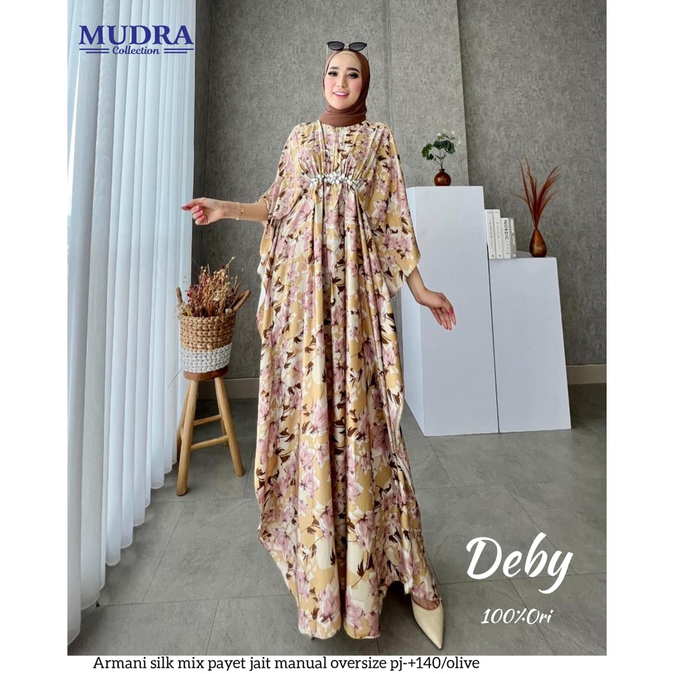 DEBY DRESS GAMIS PESTA ORI BY MUDRA HIJAB