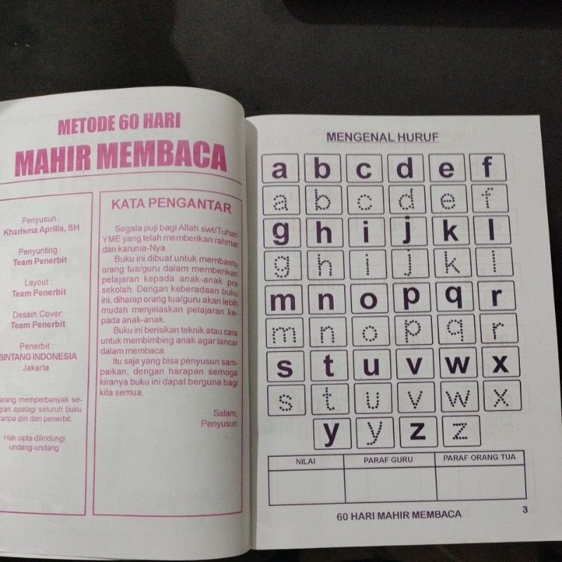 buku metode 60 hari mahir membaca 48 halaman (21x30cm)