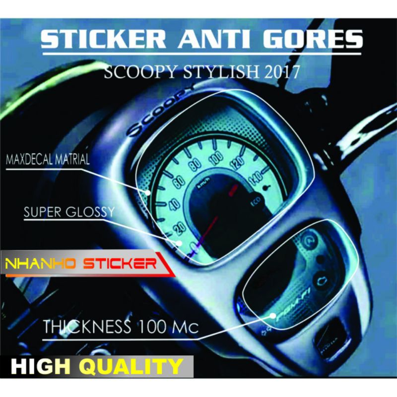 stiker anti gores spidometer scoopy stilys 2017/2018/#melindungispidometer