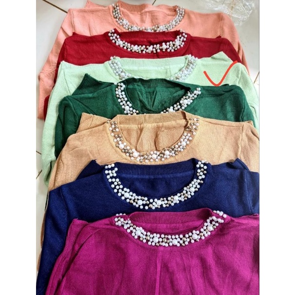 blouse rajut import / Rajut Bangkok premium