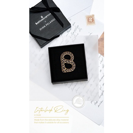 Interlock Ring Buttonscarves x Dian Pelangi