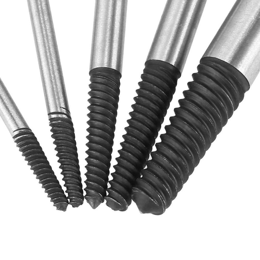 Tap Broken Wire Screw Extractor Pembuka Drat Baut Patah Set 5 pcs