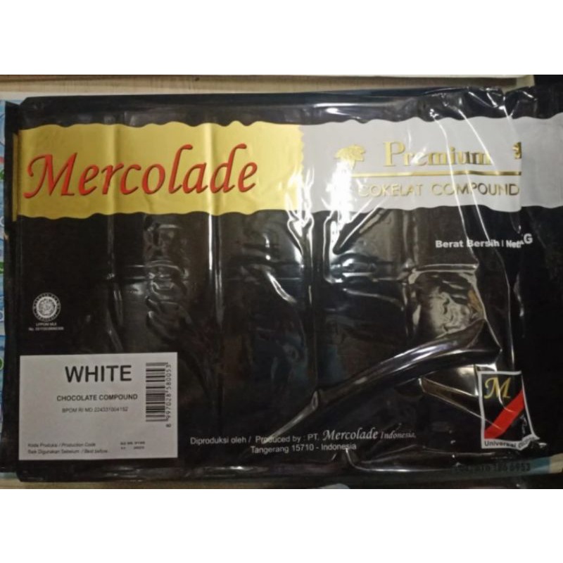 

Coklat Premium White Chocolate Compound 5kg Mercolade