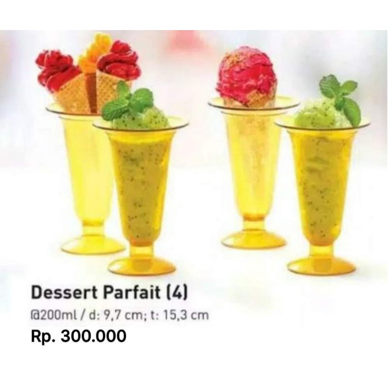 Tupperware dessert parfait - wadah puding - wadas es buah - wadah minuman
