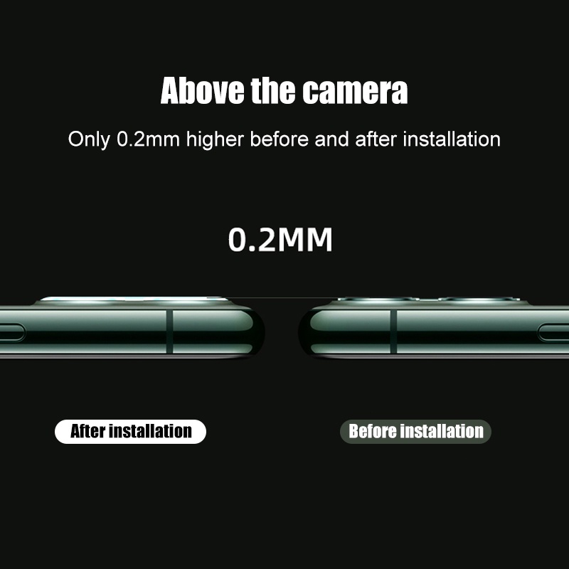 Pelindung Lensa Kamera Belakang Tempered Glass 9D HD Untuk iphone 14 13 12 11 Pro Max