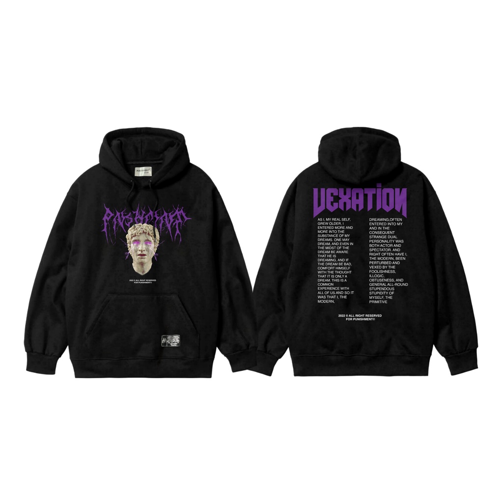 Sweater Hoodie Punishment Vexation Black