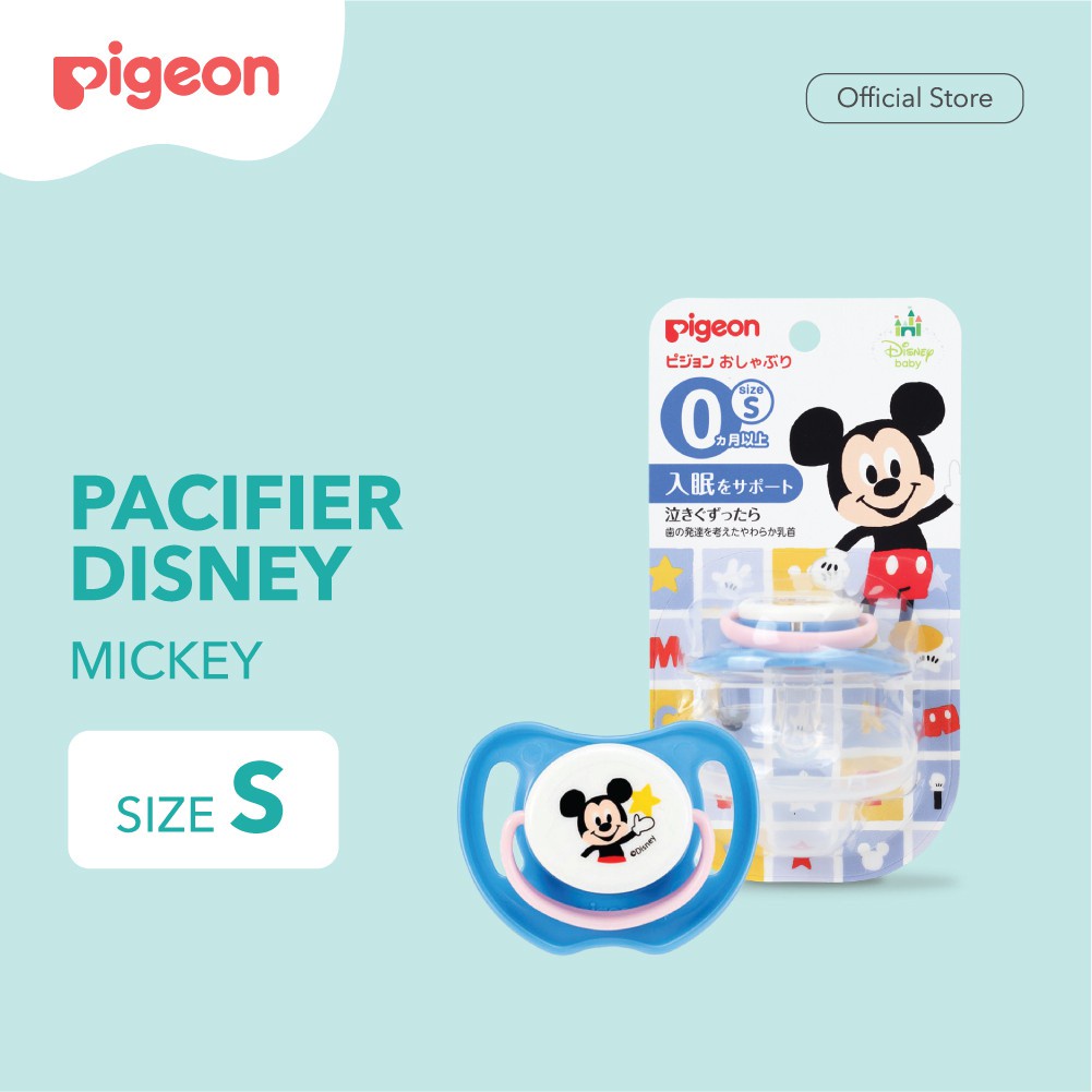 PIGEON Pacifier Disney Dot Bayi Minnie &amp; Mickey 3 Size