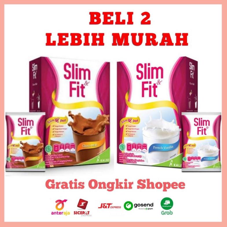 

[KODE PRODUK RKLCB4144] Susu Slim & Fit Milk 6x52gr Vanila atau Coklat/ Slim Fit Susu Kalbe/ Slimfit susu diet / Slim Fit Coklat Vanila / slim&fit susu Kalbe