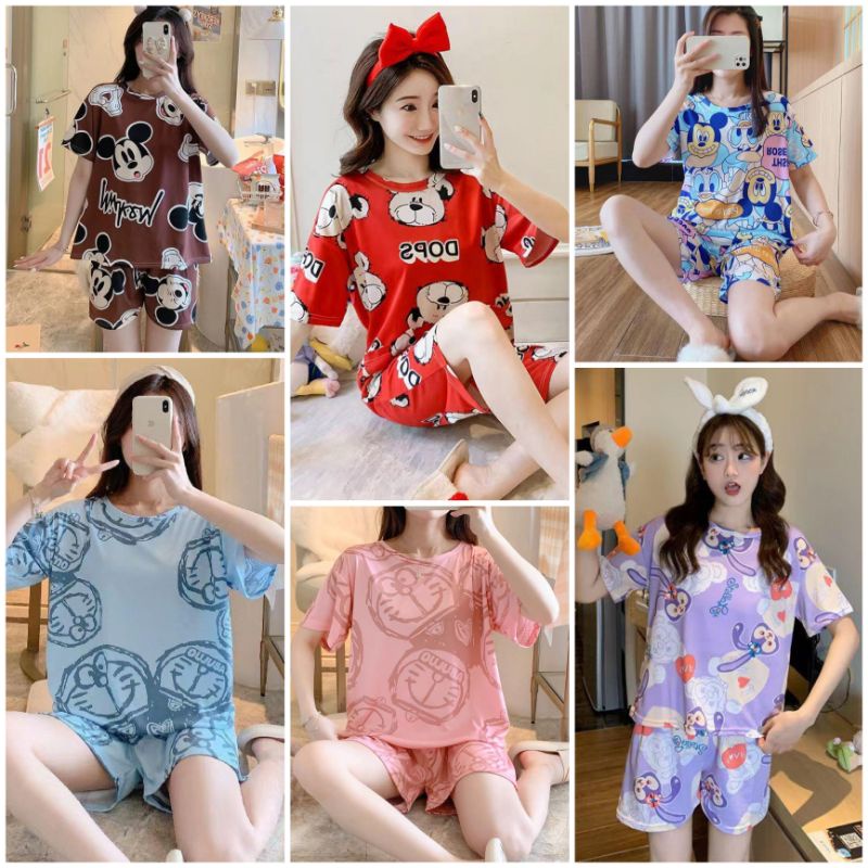 Baju tidur import/fashion wanita/set piyama wanita murah CO3-D