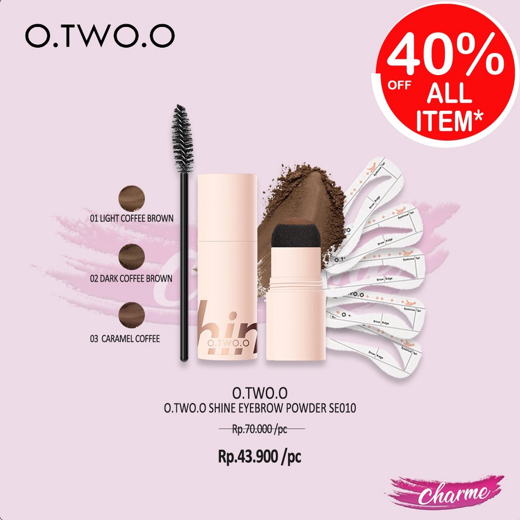 (READY &amp; ORI) O.TWO.O Otwoo Shine Eyebrow Powder Lasting Browfun Cushion SE010