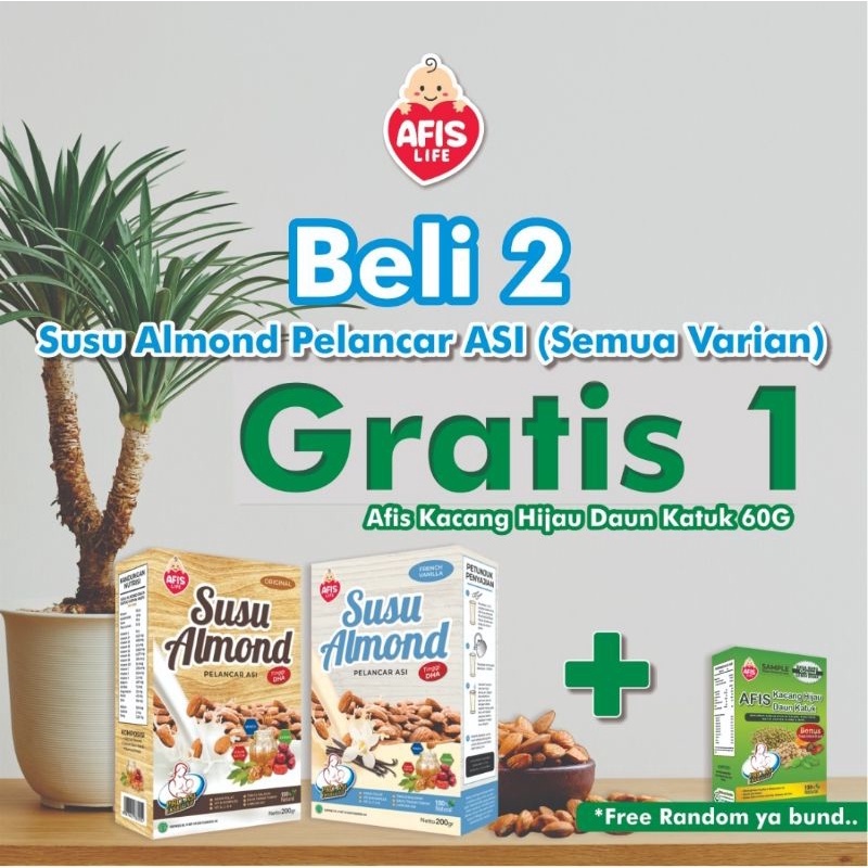 Afis Life Susu Almond / ASI Booster / Pelancar ASI 200 gr