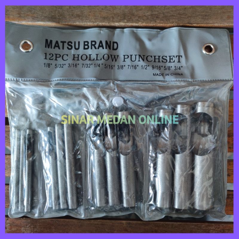 

HOLLOW PUNCH SET 12PCS PON LUBANG