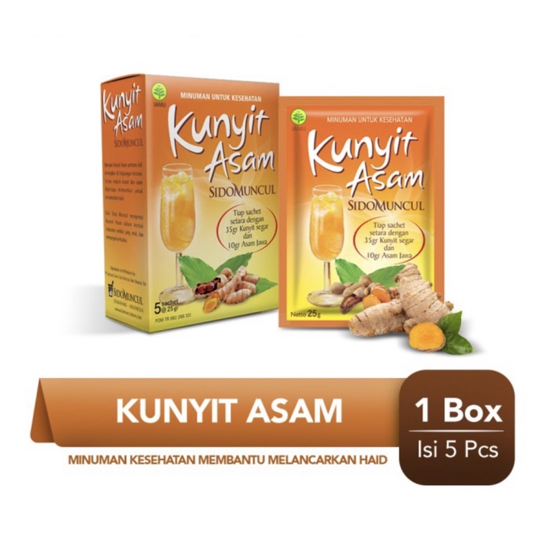 

Kunyit asam sidomuncul 5 sachet ( melancarkan haid & menyegarkan tubuh )
