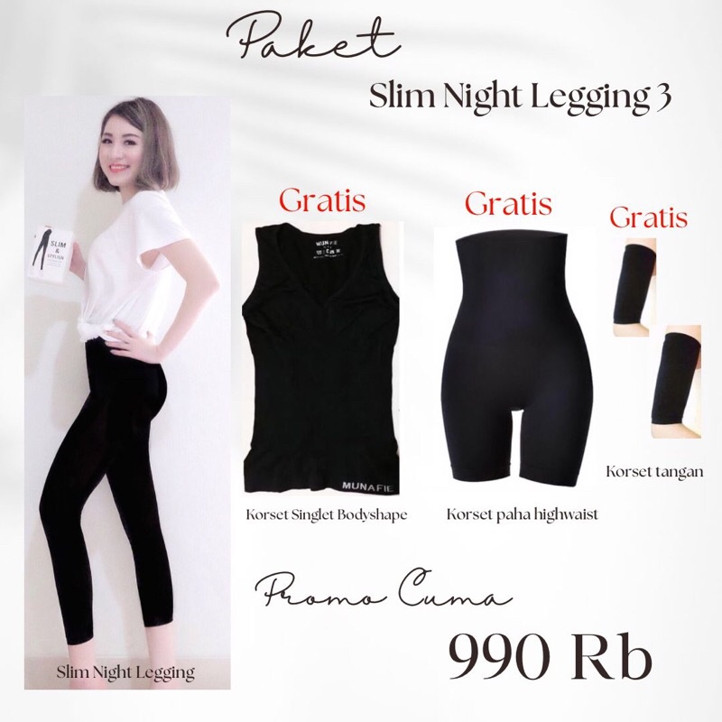 PAKET HEMAT SLIM NIGHT LEGGING 3