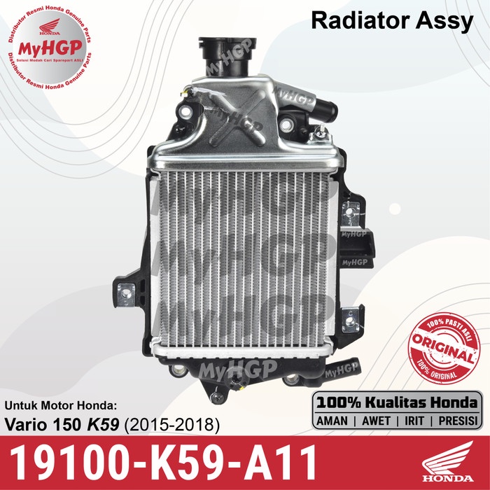 Radiator Vario-150 2015-2018 19100-K59-A11 19100K59A11 ORI ASLI AHM