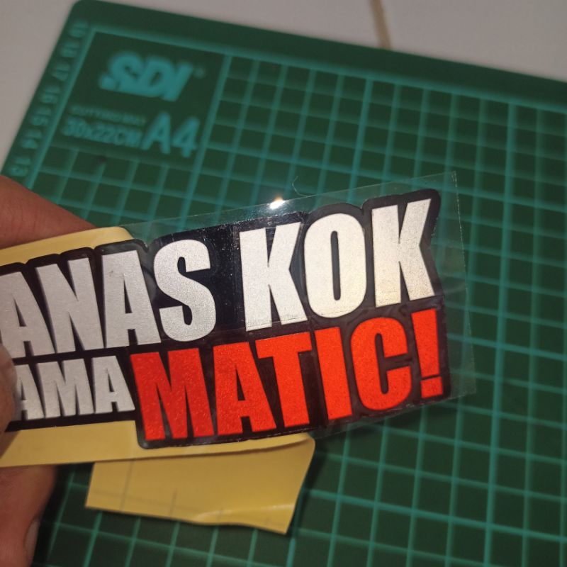 Sticker Cutting Panas Kok Sama Matic!