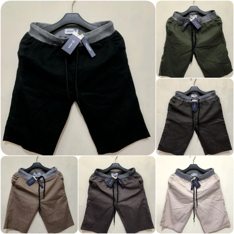 Celana Nevada Chinos Woven Nevada Pendek Pria Dan Wanita