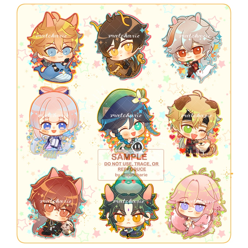 [FANMADE GENSHIN IMPACT MERCHANDISE] GENSHIN ANIMAL FRIENDS