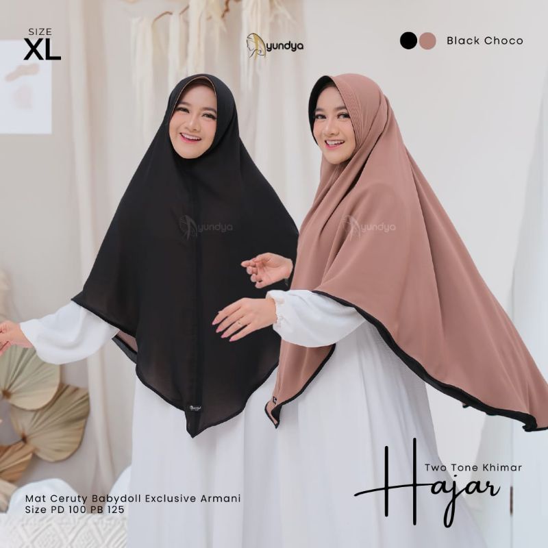 HIJAB INSTAN HAJAR KHIMAR BY AYUNDYA|| BOLAK BALIK WARNA