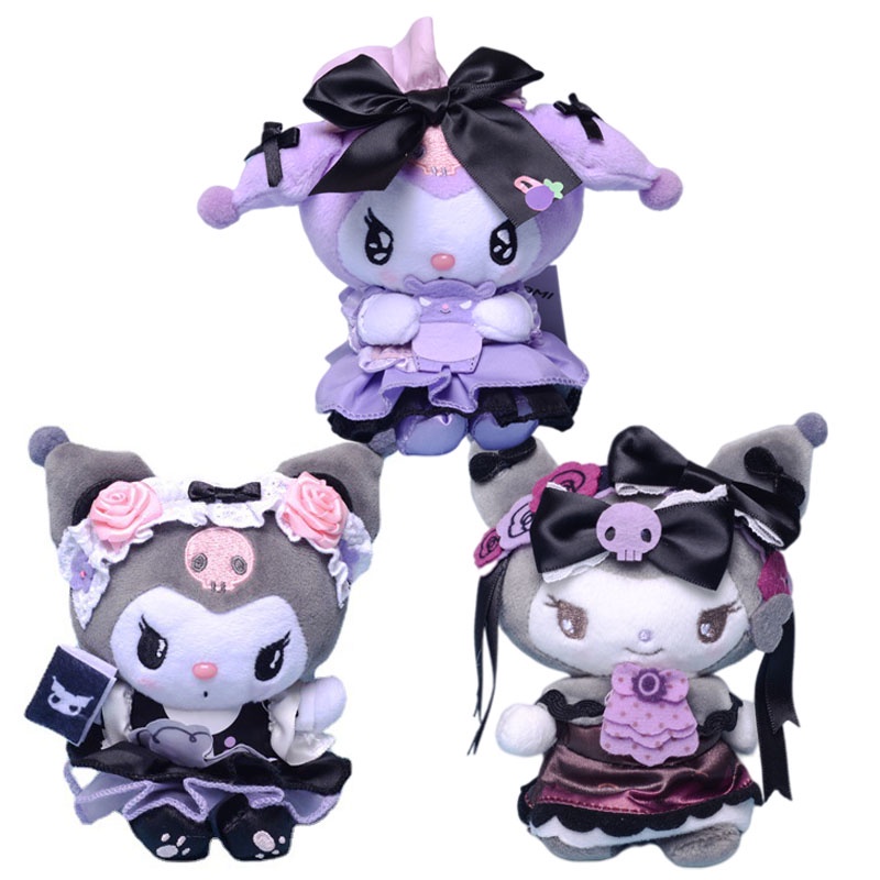 Kartun Lucu Seri Pesta Teh Kuromi Lucu Mainan Mewah Boneka Liontin Tas Liontin