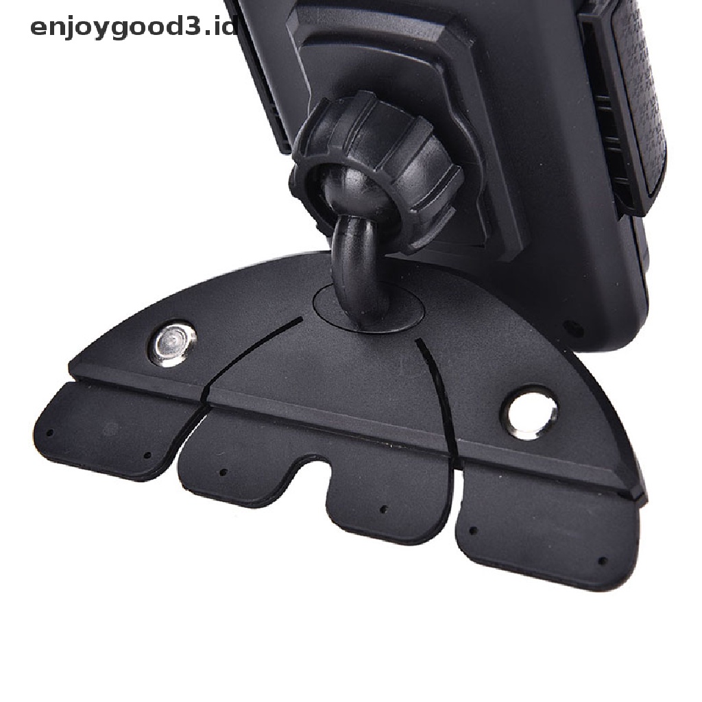 (Rready Stock) Bracket Dudukan Handphone GPS Rotasi 360 Derajat Dengan Slot CD Player (ID)