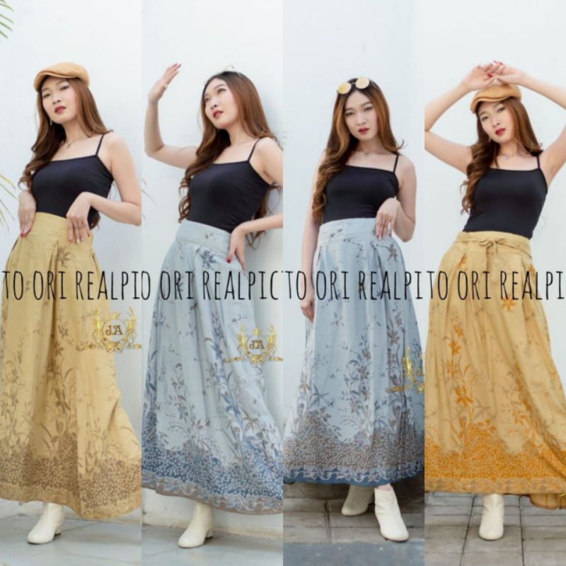 rok batik payung panjang lebar dewasa batik klasik modern