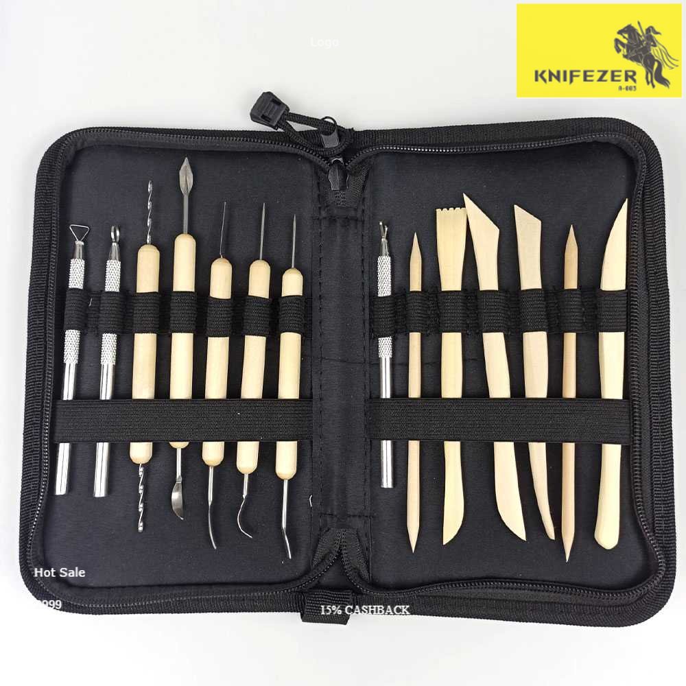 

[KNIFEZER] Set Lengkap Pisau Ukir Seni 14 in 1 Crafting Art Knife - Pisau Ukir Baja Anti Karat