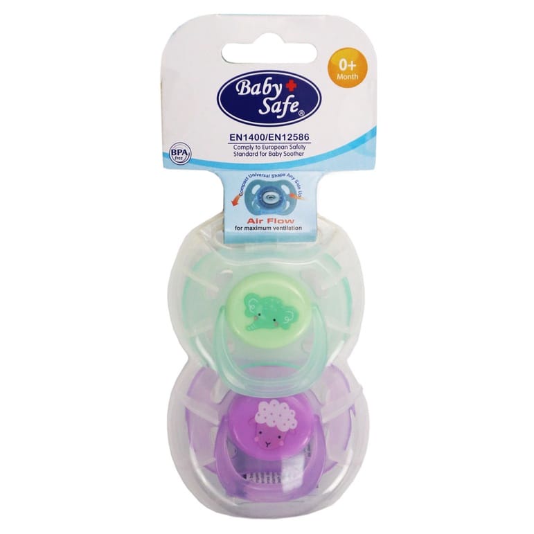 Baby Safe PC01S &amp; PC02M Pacifier 0M+ &amp; 6-18M Air Flow - Empeng Bayi