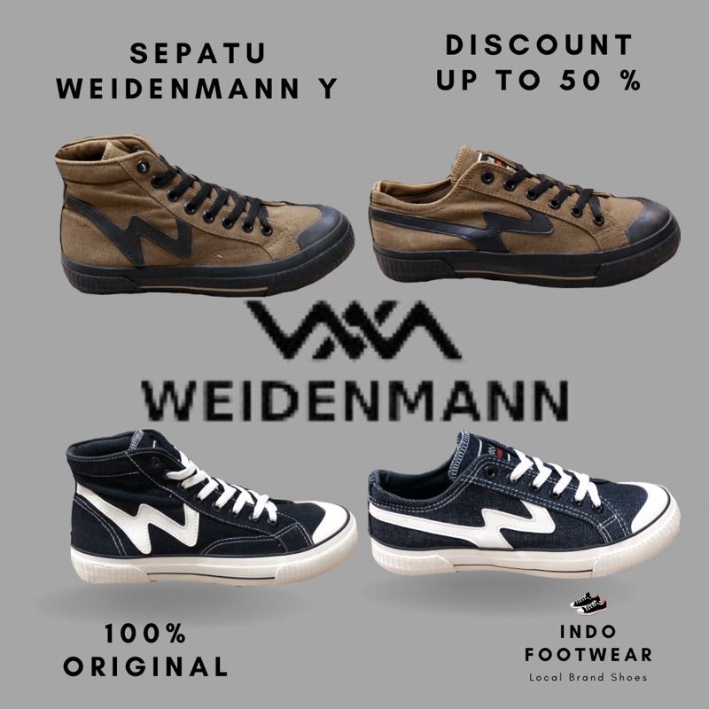 Sepatu Weidenmann Vulcanized Y 01 / Sepatu Sekolah / Sneakers Vulcanized / Original 100% /Indofootwe