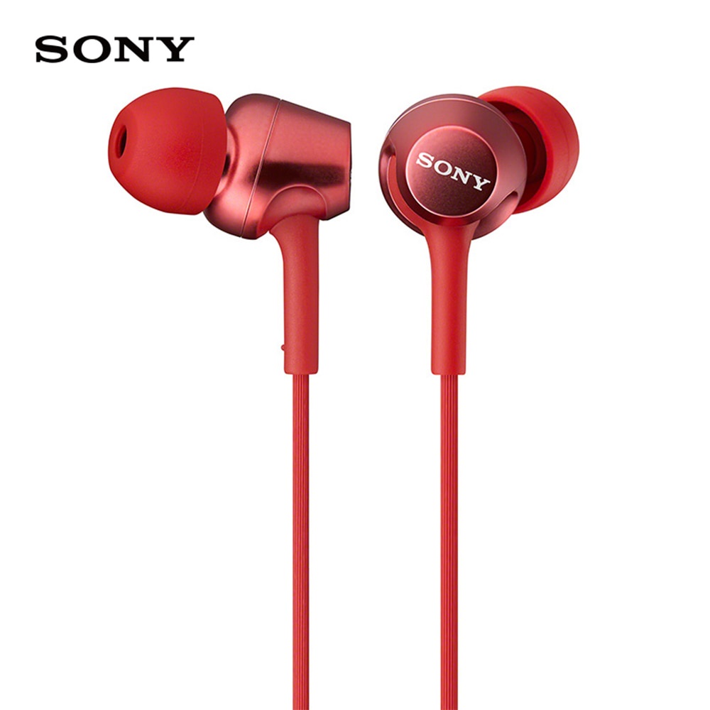 Sony MDR-EX255AP Headset Earphone Kabel 3.5mm Dengan Mic + Fitur Noise Reduction