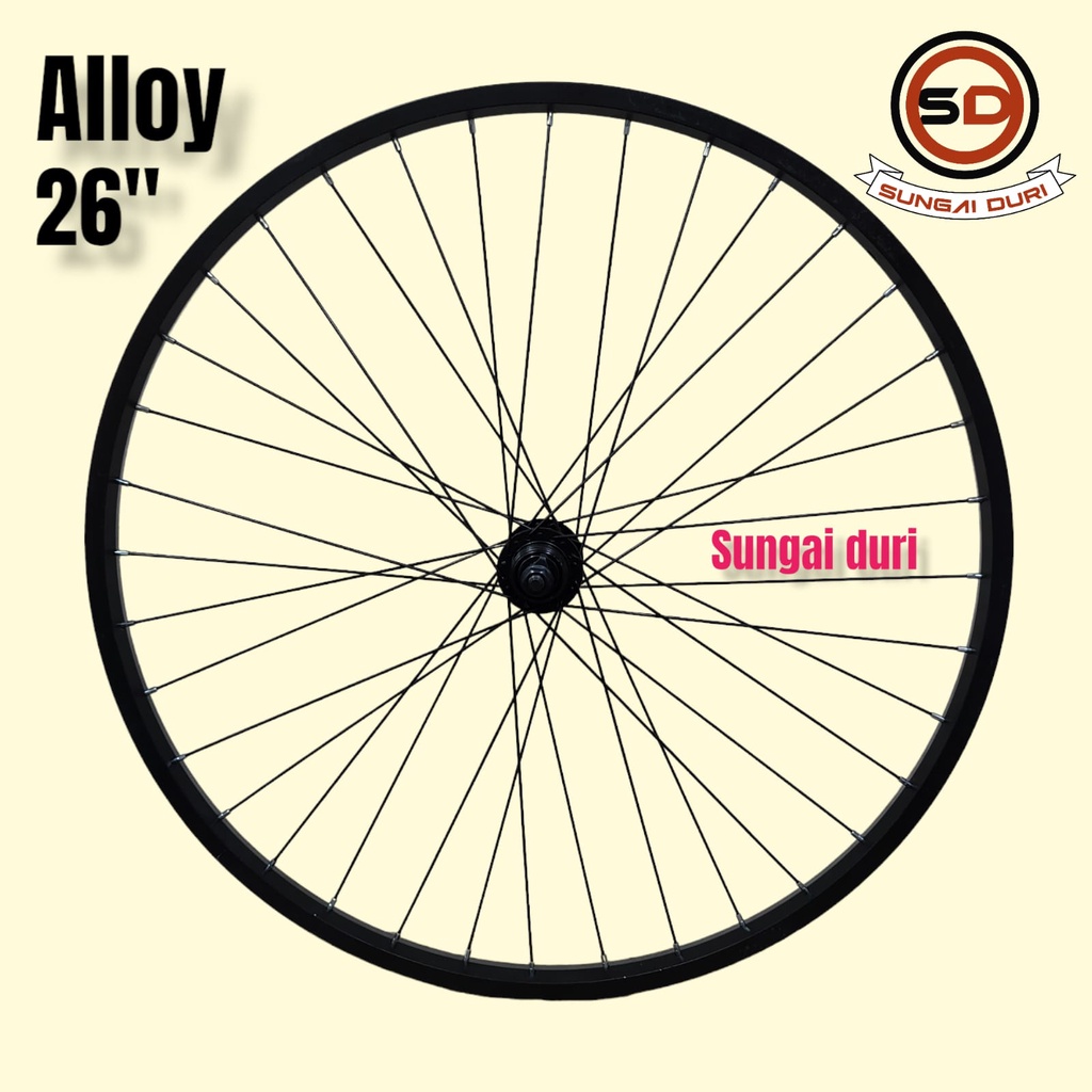 wheelset 26 velg sepeda alloy depan belakang