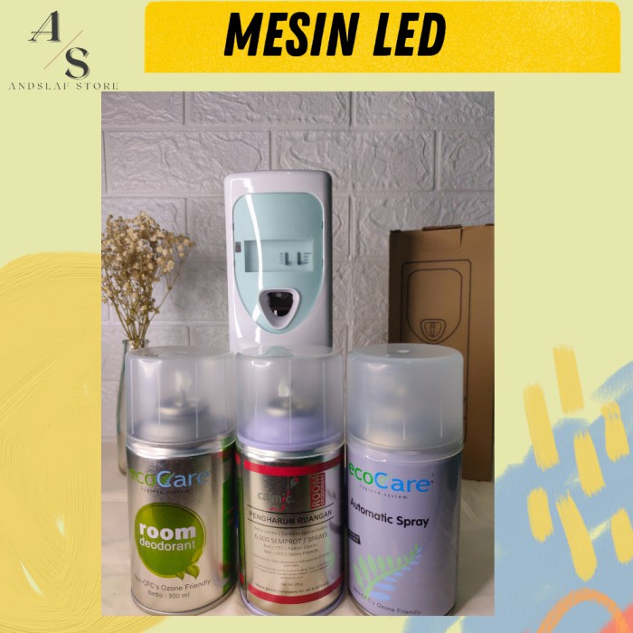 Mesin Pengharum Ruangan Otomatis LED Calmic Ecocare Glade Cocok