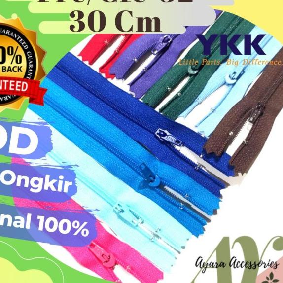 RESLETING ZIPPER YKK NO 3 30 CM TERBAIK