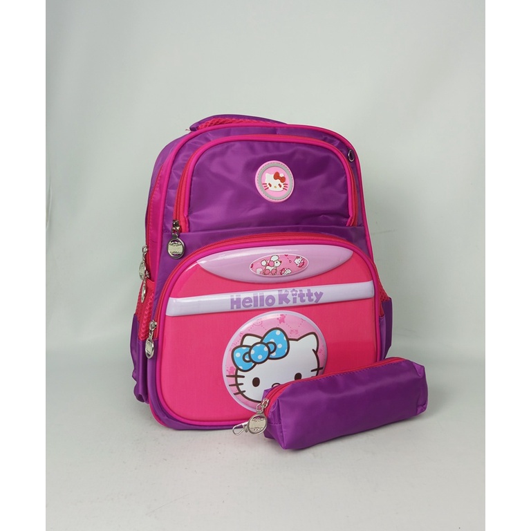 Tas Anak Alto Perempuan Tas Ransel Sekolah Embos Gambar Hello Kitty Frozen Free Kotak Pensil