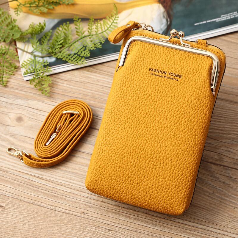 TERMURAH DOMPET TAS WALLET SELEMPANG KULIT HANDPHONE HP PONSEL WANITA CANTIK