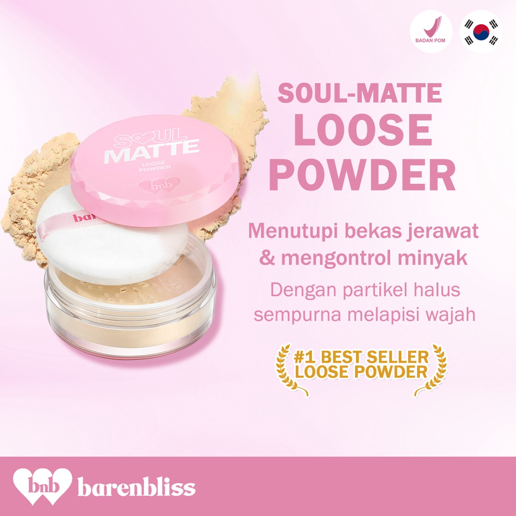 [FREE GIFT] BNB BARENBLISS Soul Matte Loose Powder / Bedak Tabur Tahan Lama
