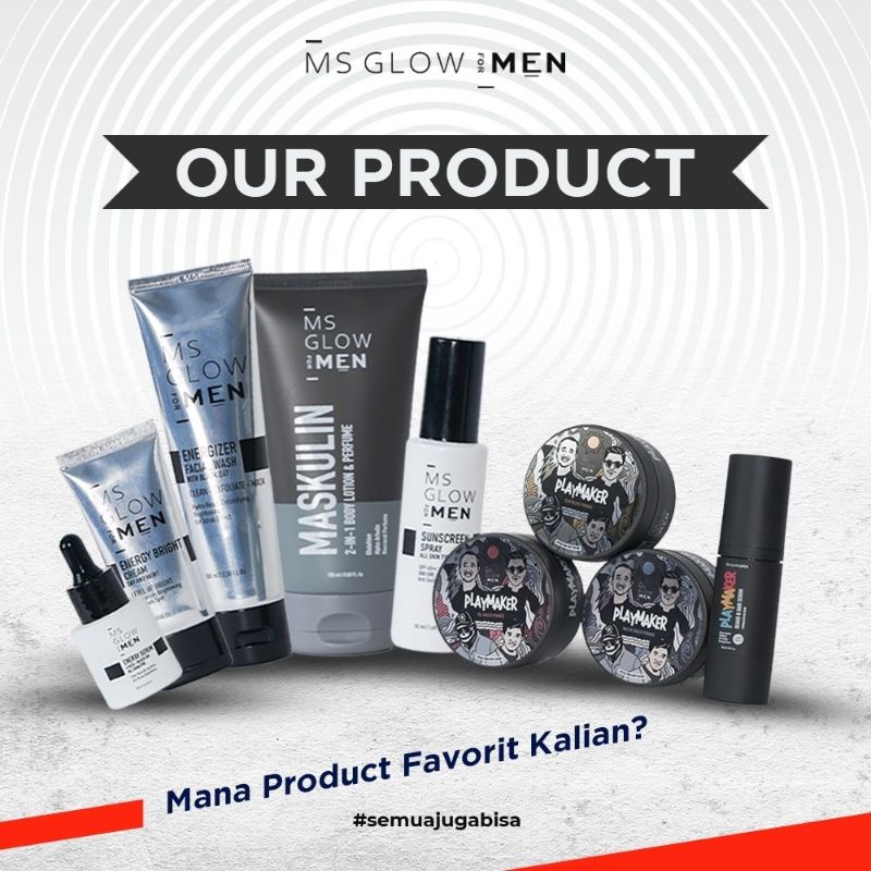 Jual Original All Product MS GLOW FOR MEN Samarinda (Paket wajah ms