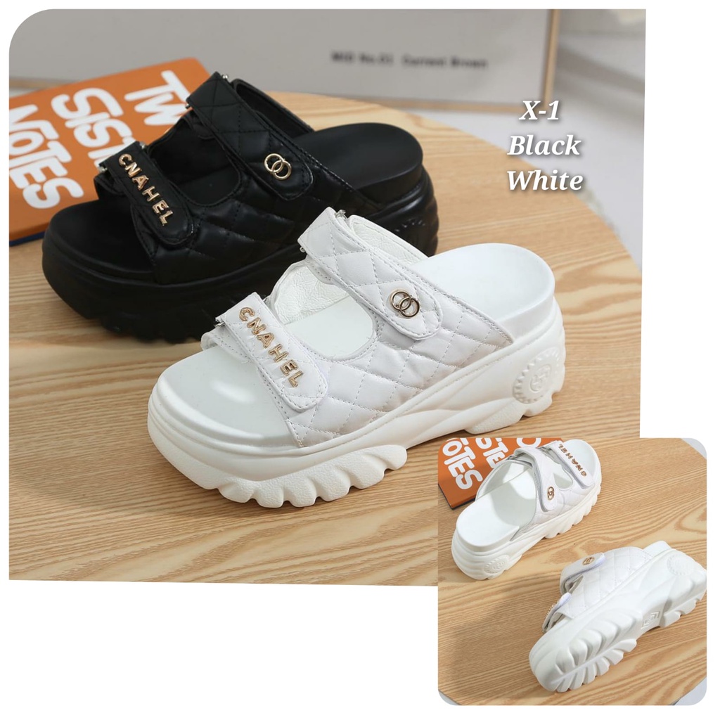 Wedges slop Fashion Korea import premium kode x-1 &amp; 208-1