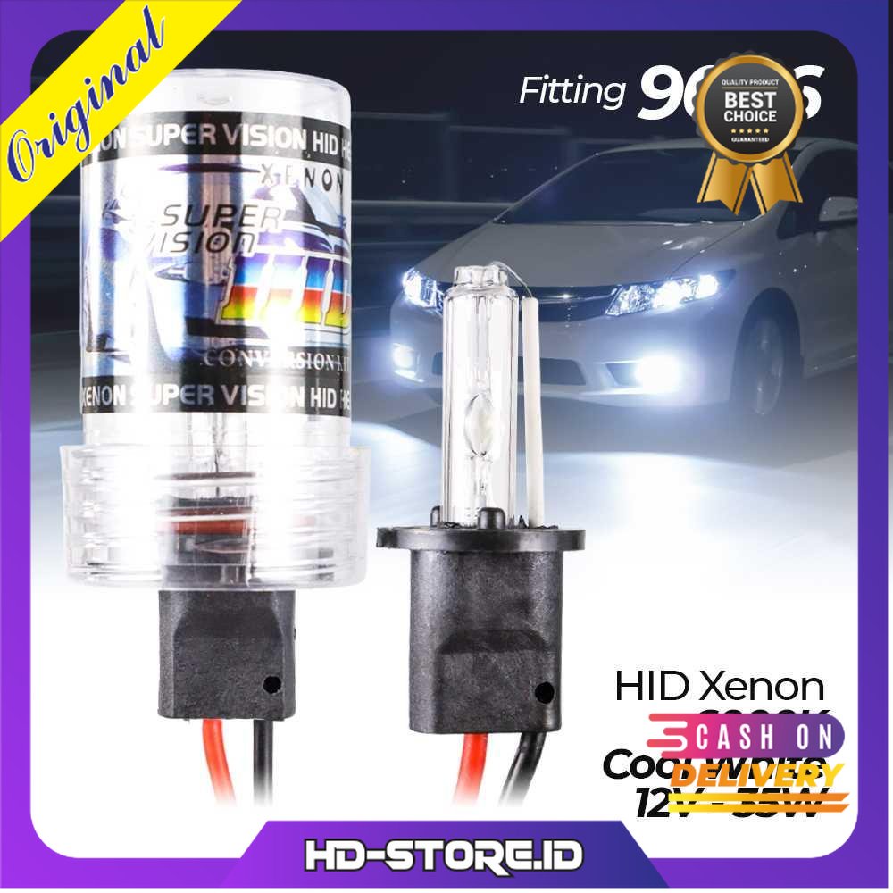 FORAUTO Lampu Mobil Headlight HID Xenon 6000K 35W 1 PCS