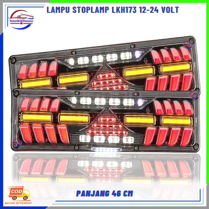 Lampu Stoplamp Rem Stop Lamp Led Belakang Seint Running Variasi Mobil Truk Truck Canter Dyna 12 Volt