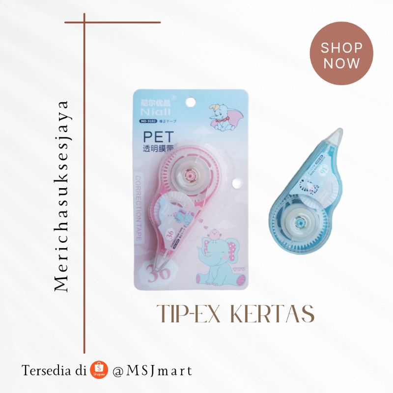 

Correction Tape/ Tip-ex kertas 36meter