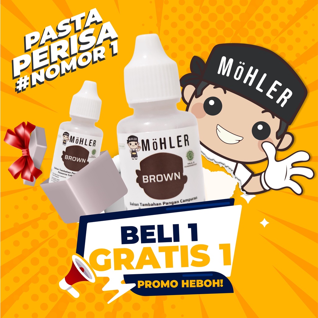 MOHLER Coloring Brown (KLIK KOMBO HEMAT UNTUK BELI 1 GRATIS 1)