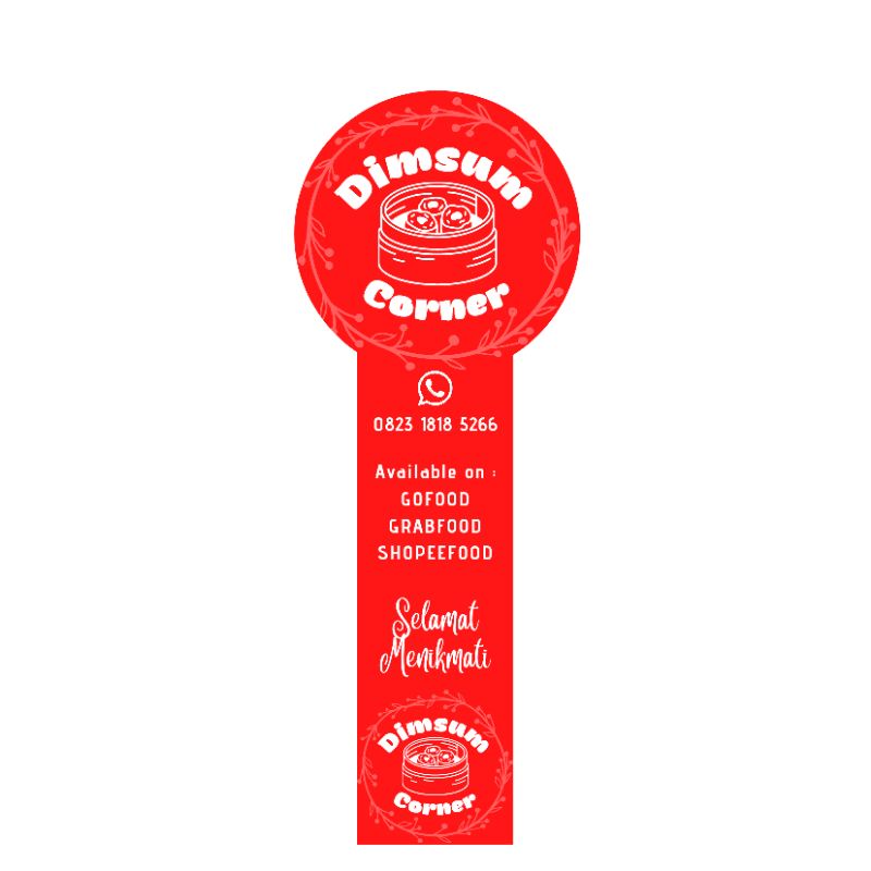 

Sticker Label Toples 3cm x 8cm