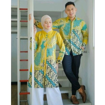 Batik Couple / Batik Couple Modern / Baju Batik Couple Pasangan / Baju Batik Couple / Tunik Batik Modern