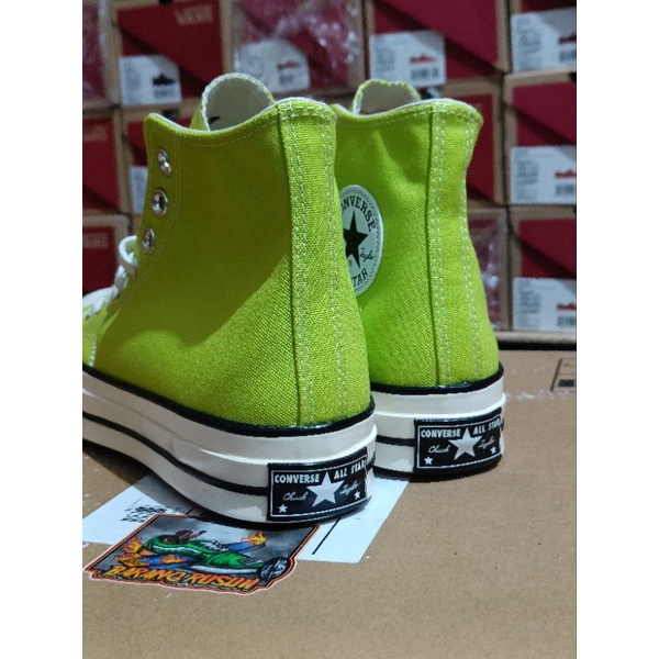 Converse Chuck 70s hi Egret Lime Twist Original Resmi Map