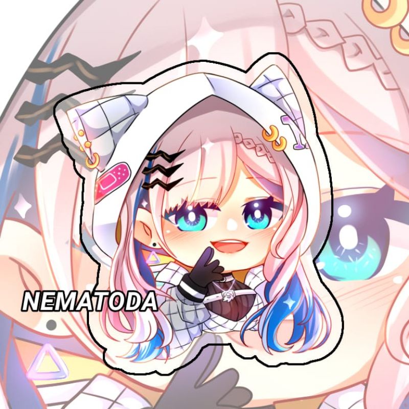 Gantungan Kunci Anime Hololive ID Pavolia Reine New Skin - Keychain Hololive ID Pavolia Reine