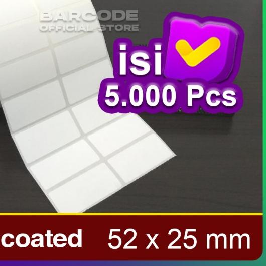 

LABEL PRINTER BARE 52X25MM - 52X25 MM - 2 LINE SEMICOATED ISI 5000