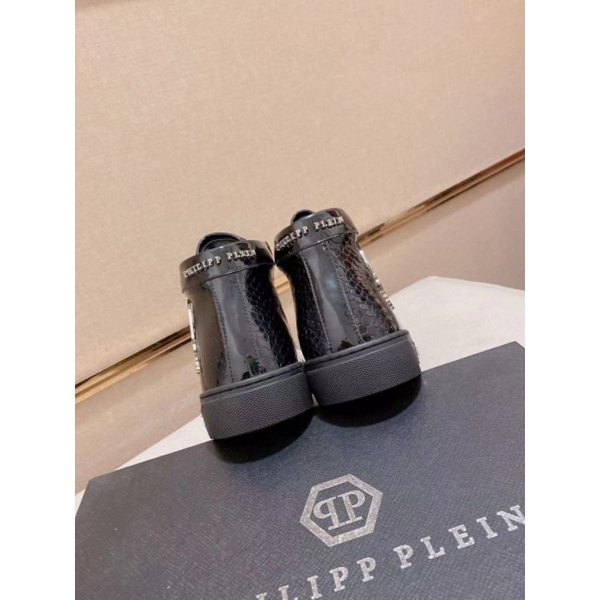 sepatu pria boots philipp plein cowok sneaker high end mirror vip shoes men pp kilat top P1SHOES