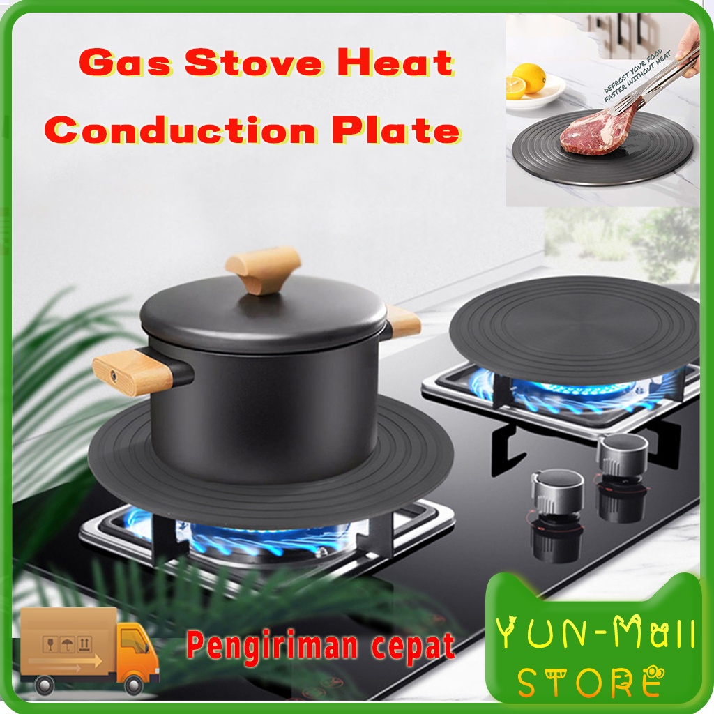 YUN-Mall Gas Stove Heat Conduction Plate Plat Konduksi Kompor Gas Tatakan Alas Panci Anti Gosong Defroster