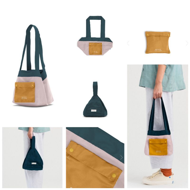 [READY STOCK ORIGINAL 100%] MINI REVERSIBLE BAG BTV / BEYOND THE VINES BLUSH TEAL CORAL SAGE